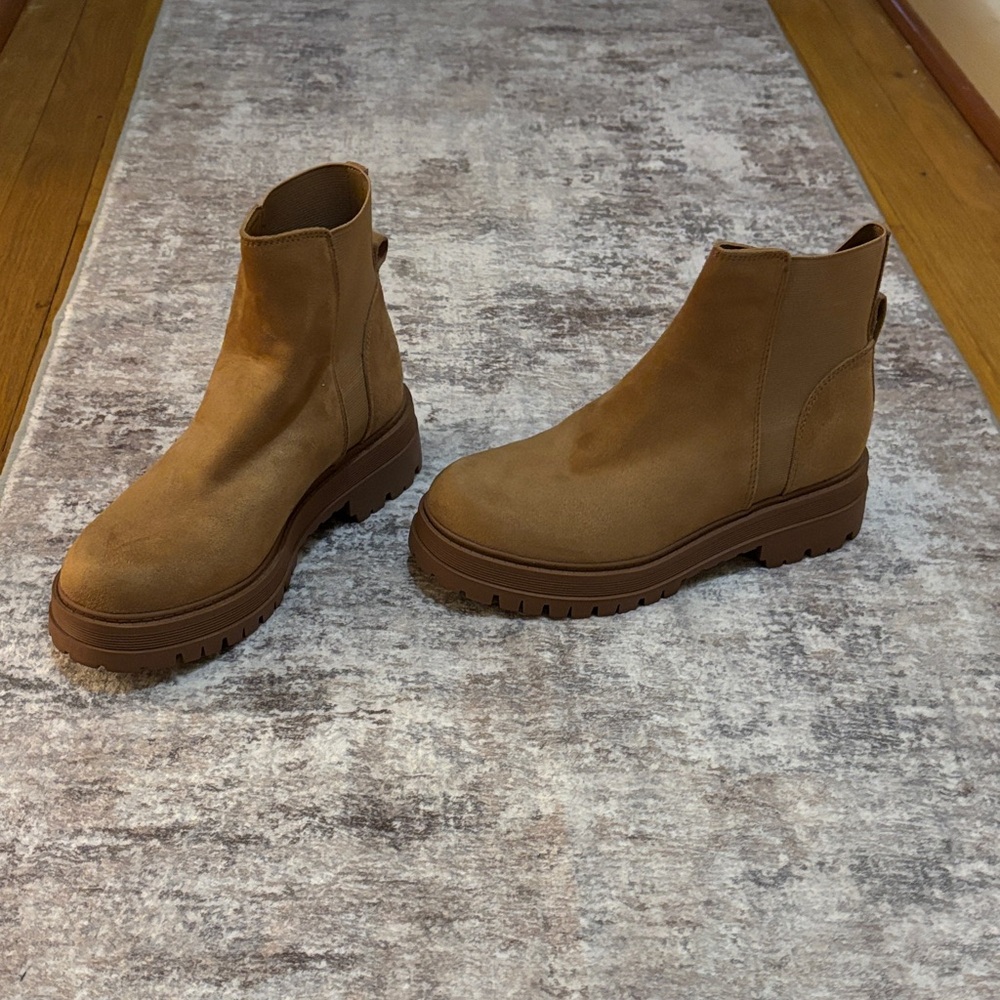 Nine West Brown Ankle Booties